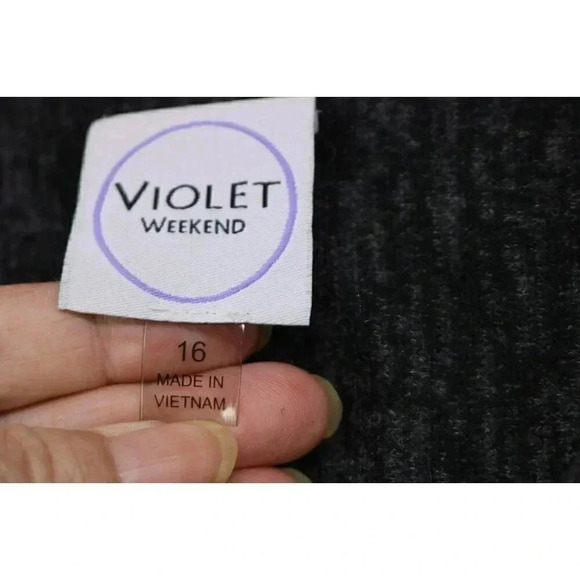 Violet Weekend Long Balloon Sleeves Dress-Size 16-Boho-Hippie-Soft - Picture 4 of 9